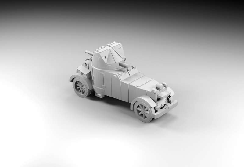 1:72 Scale - White AC - Radiator Open