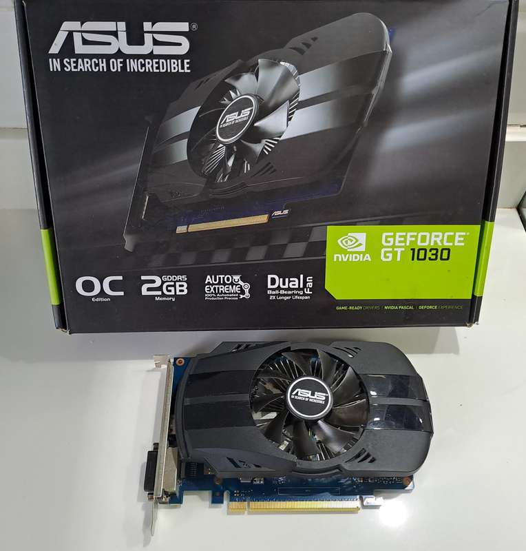 ASUS Nvidia GEFORCE GT 1030 2GB OC Edition DDR5 Graphics card ** no external power needed **