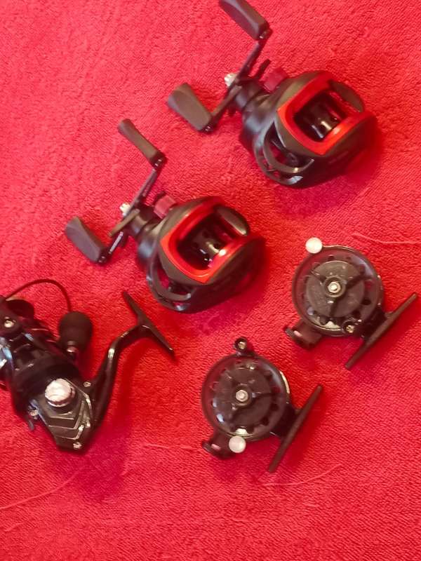 Lots of fishing equipment