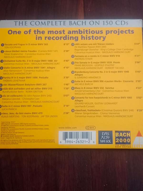 Bach 2000 - The complete bach edition