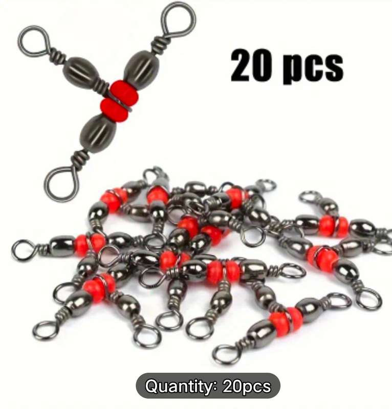 3 way fishing swivels x 20
