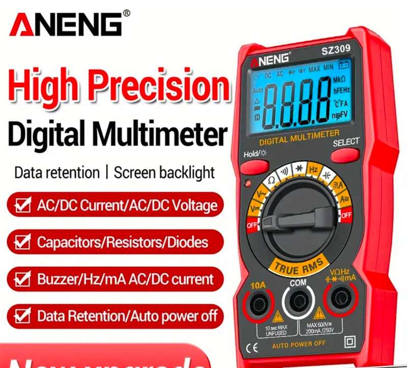 ANENG - High precision digital multimeter , multi function AC / DC