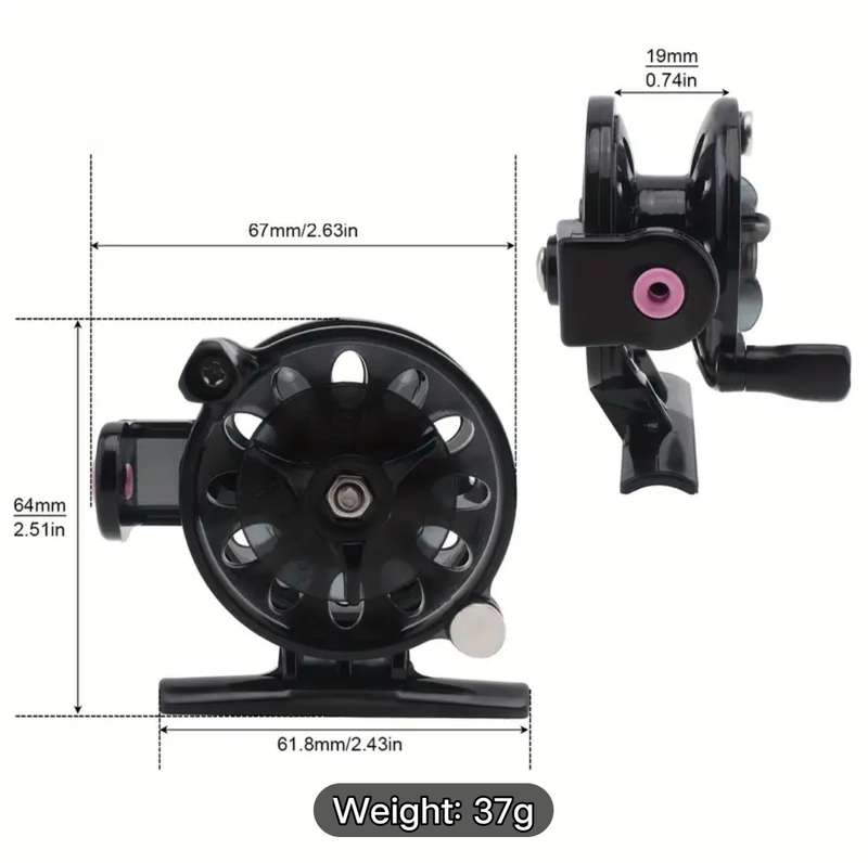 Ultra smooth ice fishing reel , high speed spinning and spincast  , for fly and ice fishing