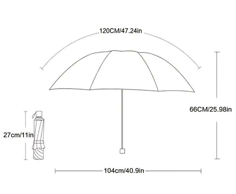 Large and durable wind proof 10 rip black and red umbrella