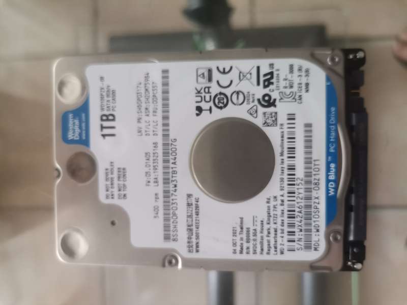 Western Digital Laptop drive 1TB in good condition