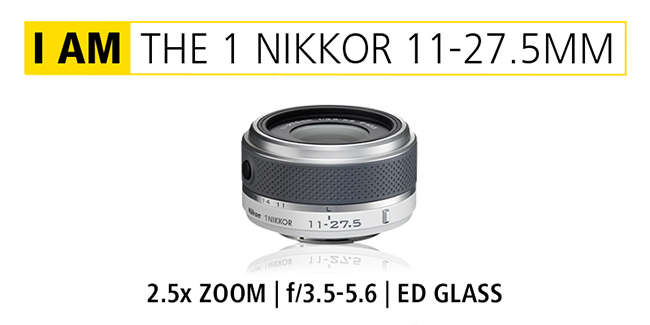 Nikon 1 NIKKOR 11-27.5mm f/3.5-5.6 Lens For J1 J2 J3 J4 J5 Mount - Excellent Condition