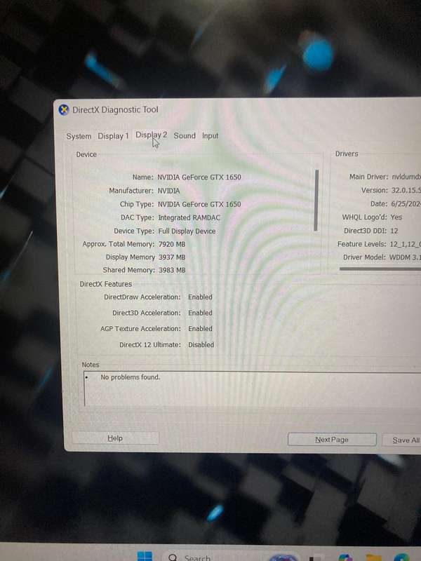 Dell G15 5510 Gaming Laptop i5 10th gen 8gb 256gb 4gb Nividia GeForce GTX 1650