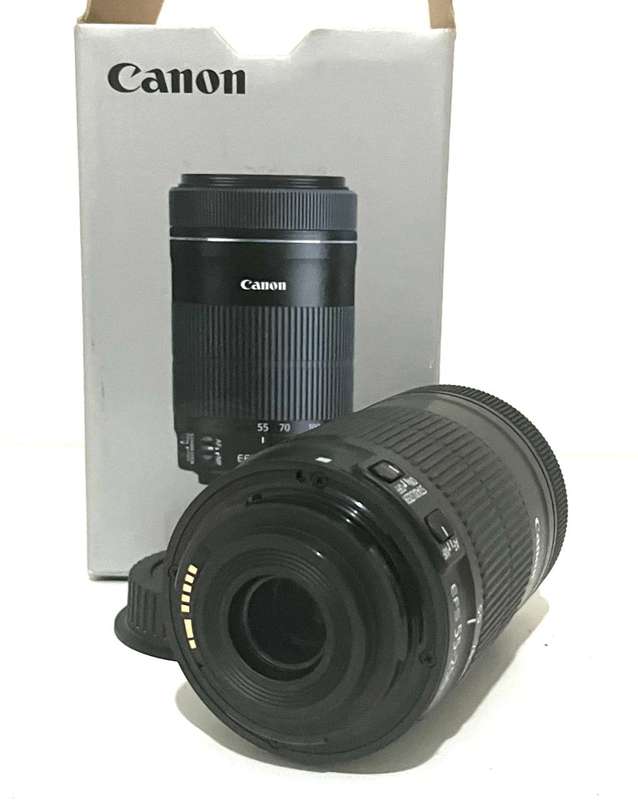 Canon lens EFS 55-250mm f/4-5.6 IS STM -Condition like New