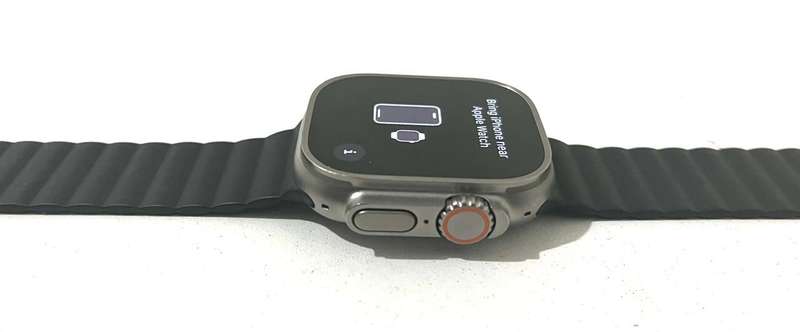 Apple Watch Ultra 49mm GPS + Cellular Titanium 32GB -MQFP3SO/A Excellent Condition
