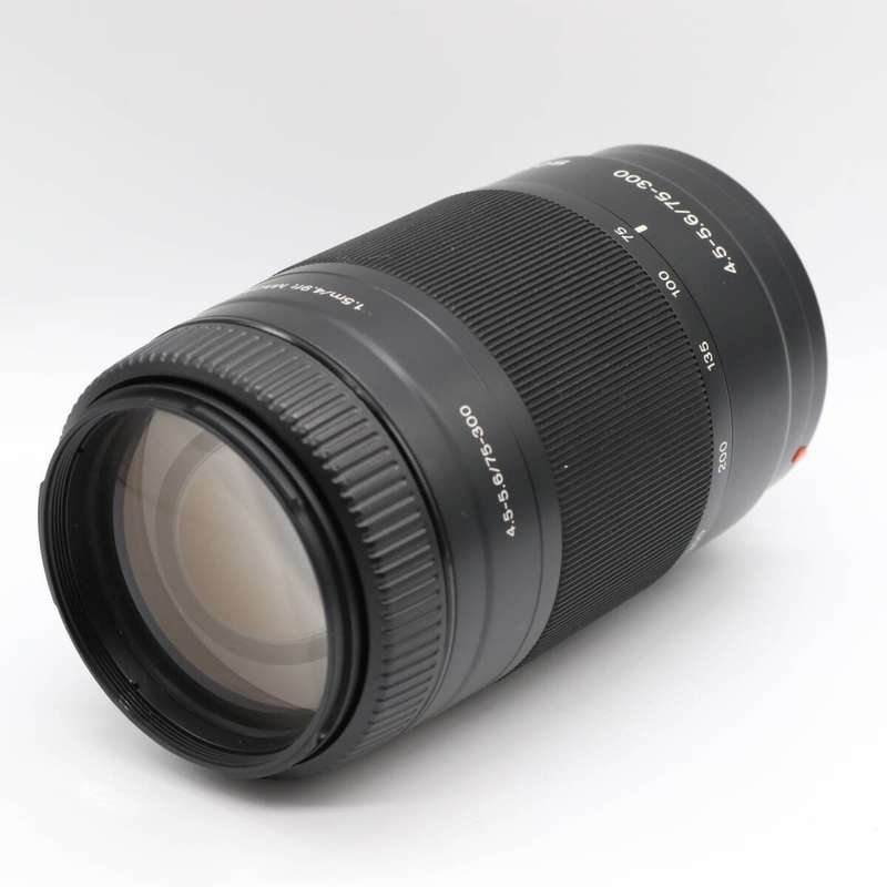 Sony 75-300mm f/4.5-5.6 Compact Telephoto Zoom Lens for Sony Alpha Digital SLR Camera