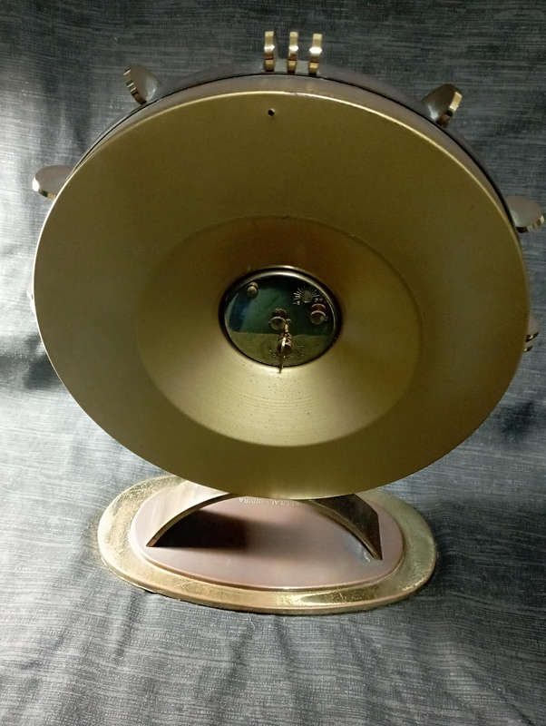 Mid Century Europa Sunburst Mantle clock (For Restoration)