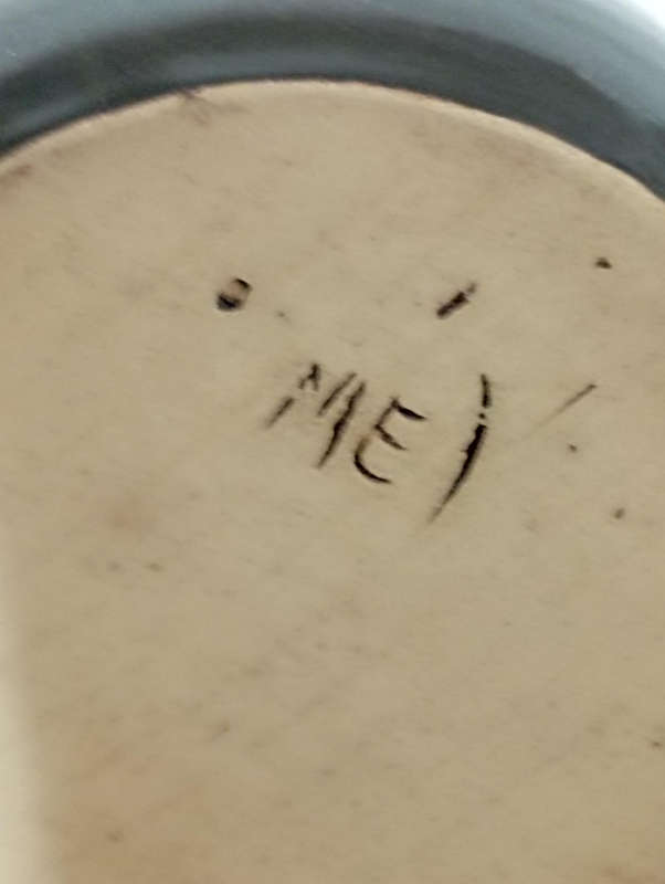 Studio pottery bud vase..with stamp @ base