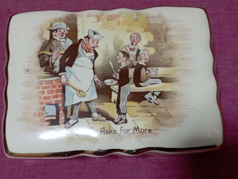 Arthur Wood vintage Trinket box ceramic