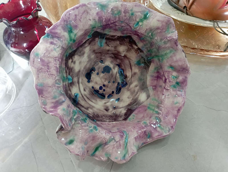 Beautiful & unusual studio pottery art bowl