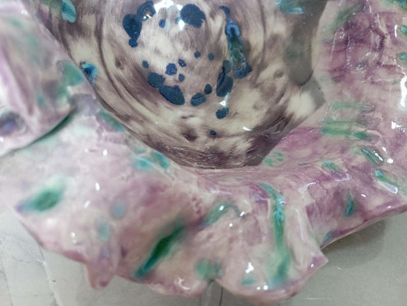 Beautiful & unusual studio pottery art bowl