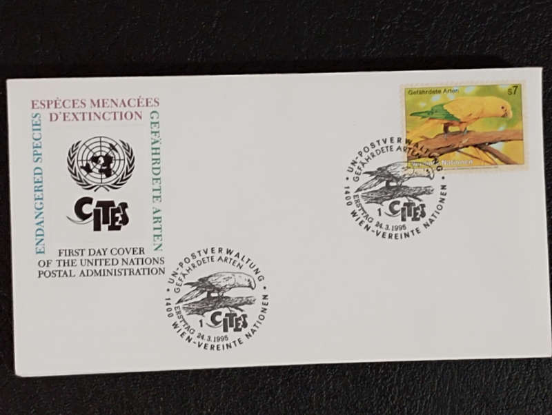 United Nations  FDC 1995 endangered species Geneva