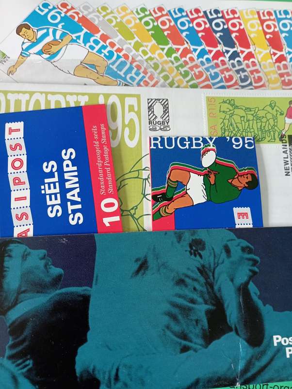 1995 RSA commemorative Rugby World Cup folder...Unused