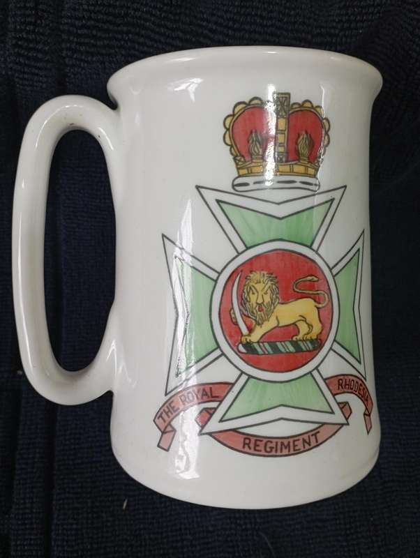 THE ROYAL RHODESIA REGIMENT MUG Porcelain