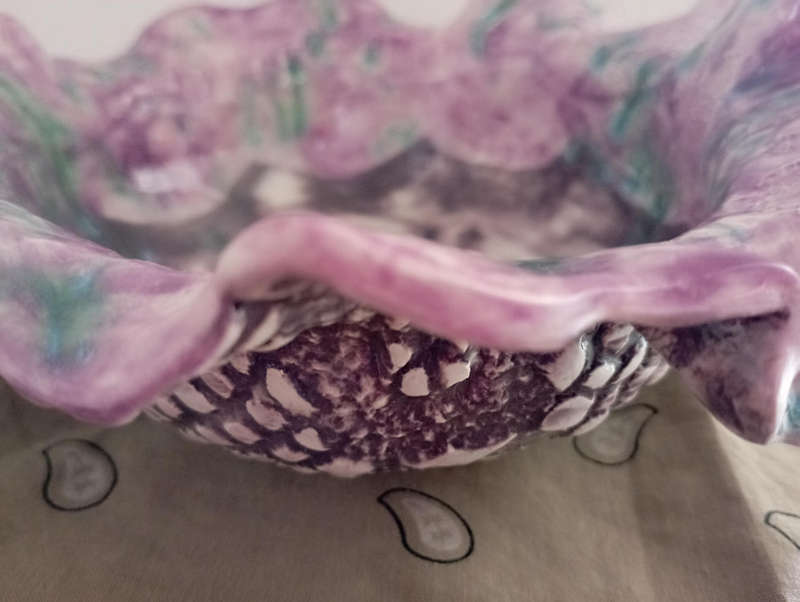 Beautiful & unusual studio pottery art bowl