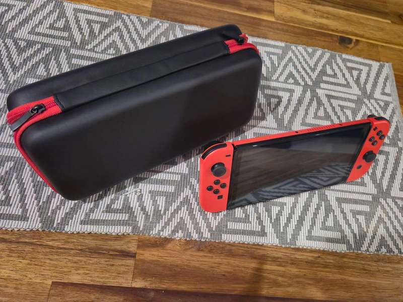Nintendo Switch OLED Red 64GB + 128GB SD Card