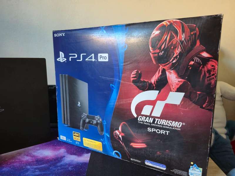 PS4 PRO 1TB Slim,  Sweg Gadget Controller, 2 Games, Original Packaging (Pre-owned)