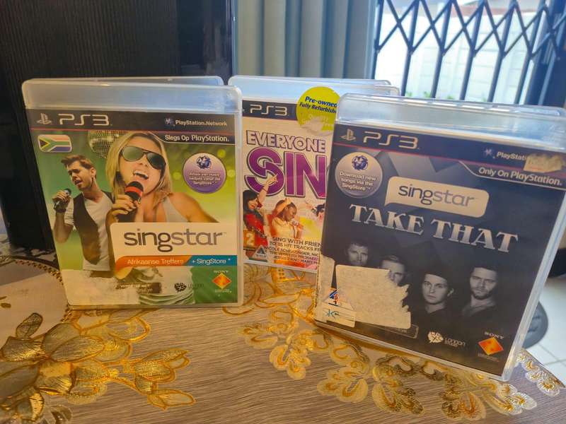 PS3 500GB Super Slim, Sing Star Kit, Many Games (Pre-owned)