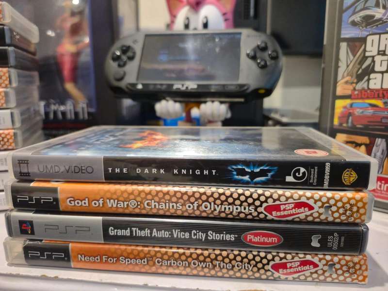 PSP Street, 4GB Memory Card Pro Duo, 14 Games, 1 Movie (Pre-owned)