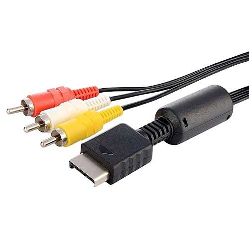 1.8m Composite AV to RCA Cable for PS2, PS3, and PSX (Generic)