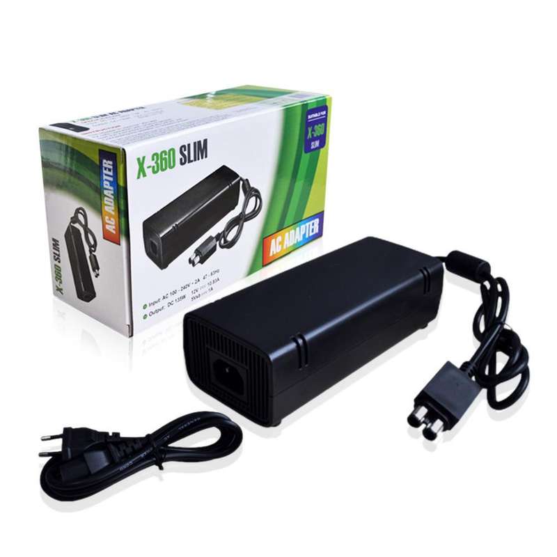 Xbox 360 SLIM Charger Adapter Power Supply Cord (Generic)