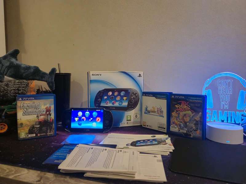 PS Vita OLED 1000 Model  Original Packaging + 3 Games + 16GB Memory Card (Pre-owned)
