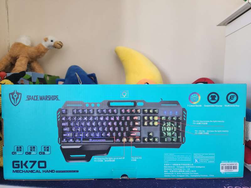 Gaming GK70 Wired Keyboard Combination with LED Lights (PC)