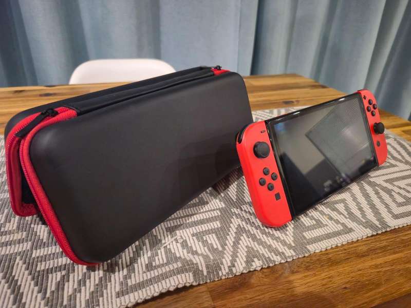Nintendo Switch OLED Red 64GB + 128GB SD Card