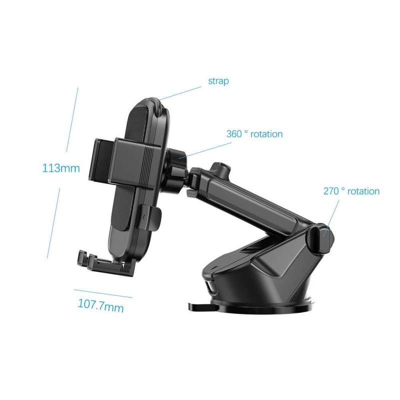 Eh264 Suction Car Holder 360 Rotation (Cellphone)