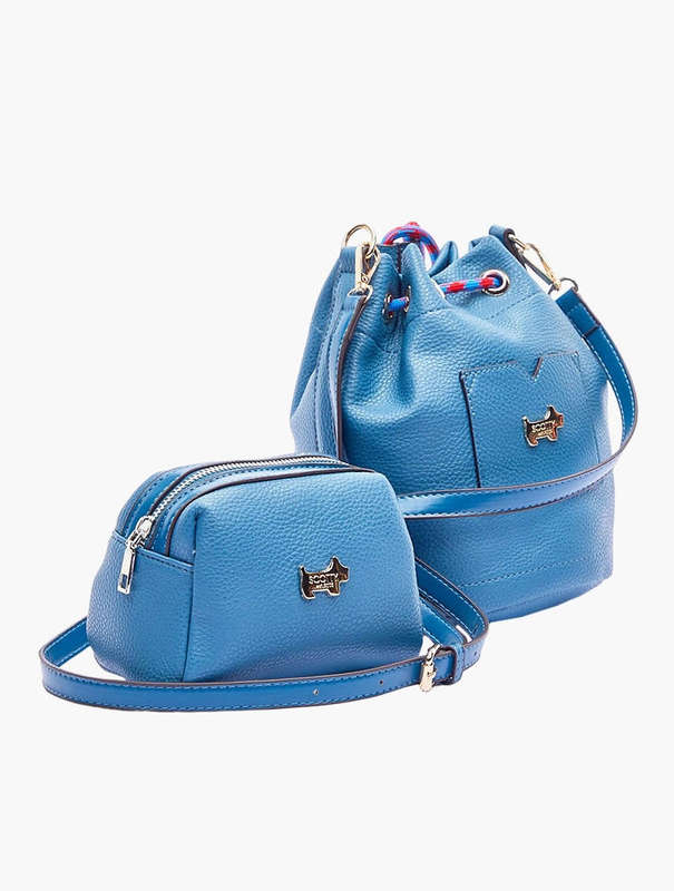 Scotty Bags & Co. Bambino Blue The Malibu Bucket Bag With Matching Purse