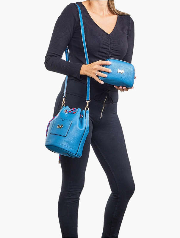 Scotty Bags & Co. Bambino Blue The Malibu Bucket Bag With Matching Purse