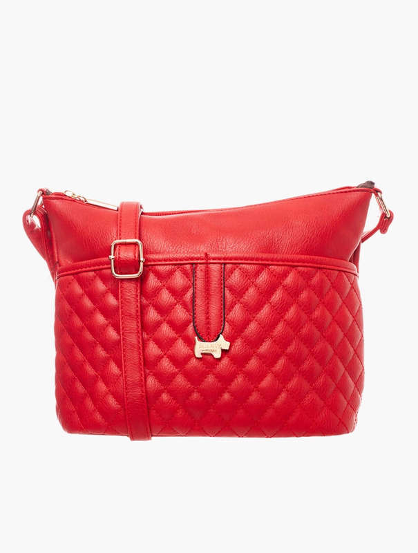 Scotty & Co Lipstick Red The Coco Diamond Stitched Hobo With Coin Purse