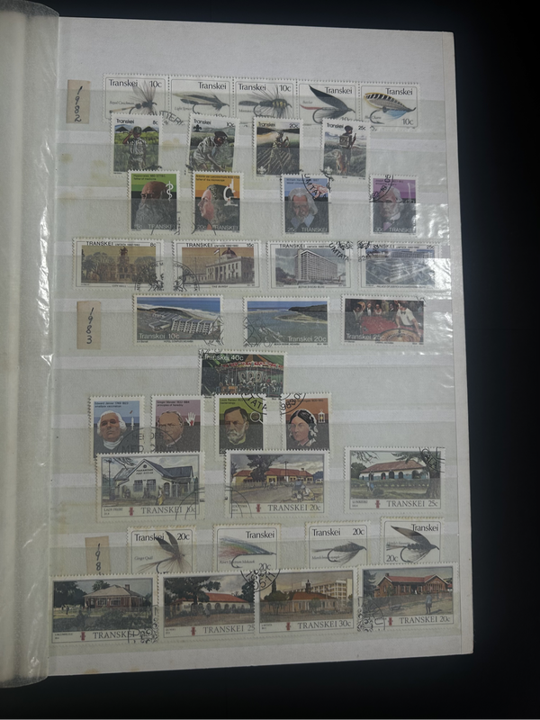Davo album containing Zimbabwe and transkei Stamp