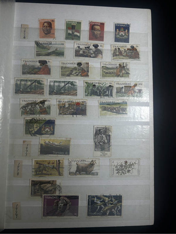 Davo album containing Zimbabwe and transkei Stamp