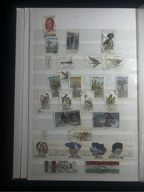 Davo album containing Zimbabwe and transkei Stamp