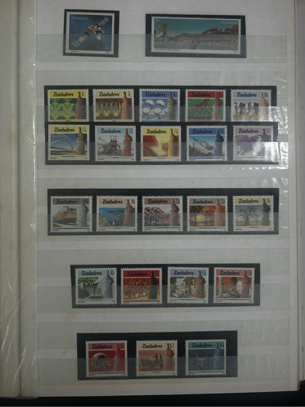 Davo album containing Zimbabwe and transkei Stamp