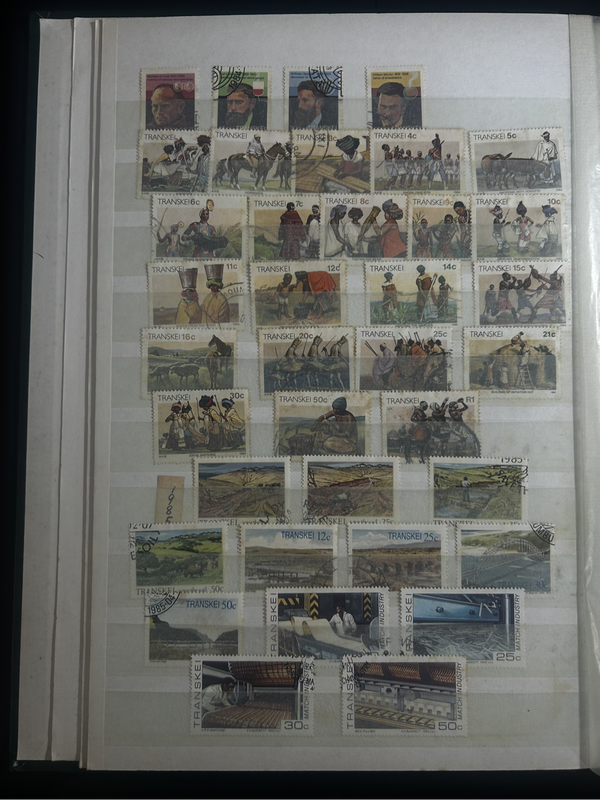 Davo album containing Zimbabwe and transkei Stamp