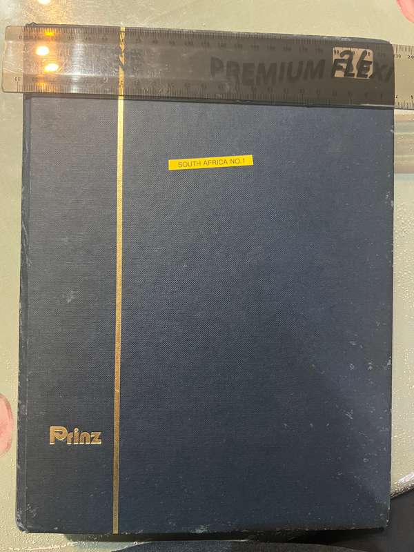 album full of South African stamps