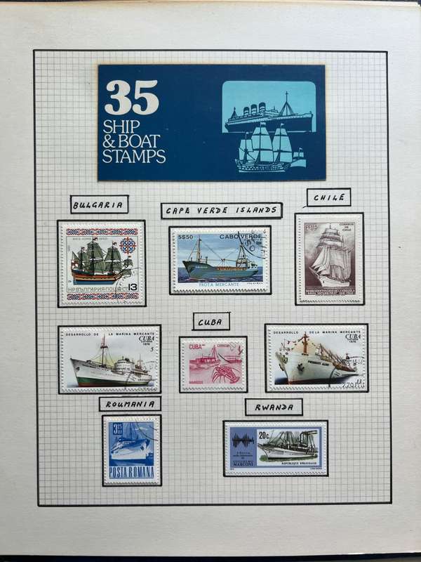 South American Stamp Album  Uruguay, Venezuela, Salvador, Nicaragua (150+ stamps)