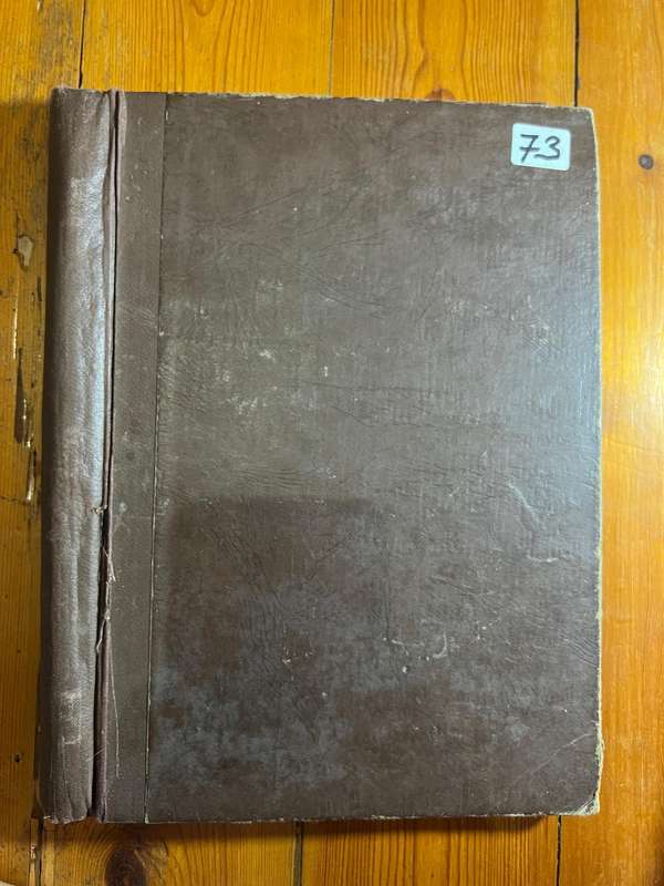 Worldwide Stamp Collection Album - 200+ hinged and used stamps. relatively full