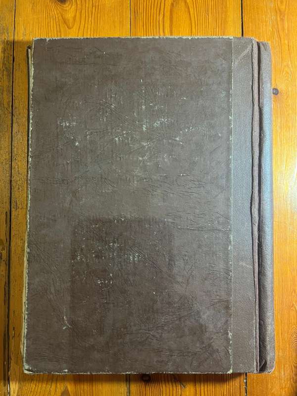 Worldwide Stamp Collection Album - 200+ hinged and used stamps. relatively full