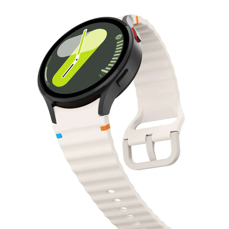 Sporty Silicone Samsung Galaxy Watch Straps (Olive, Galaxy 7 40mm 44mm)