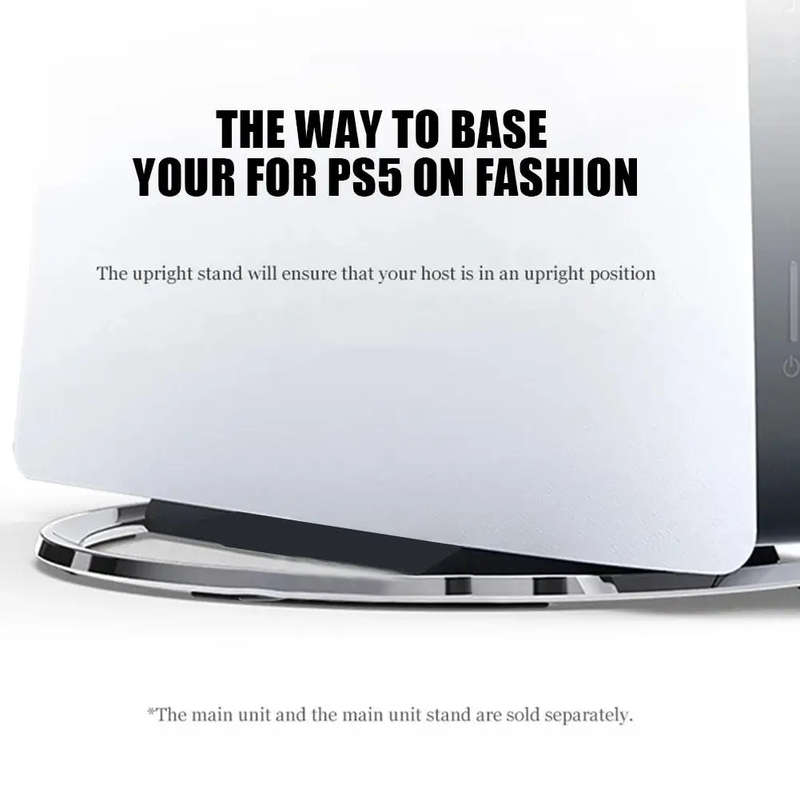 Vertical Stand For PS5 Slim Console Disc And Digital Edition (PS5 Pro compatible)