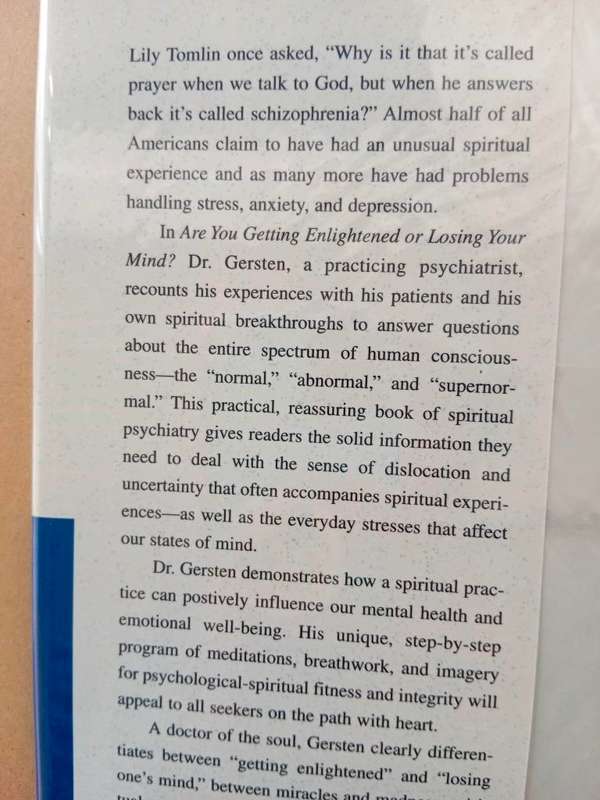 Are You Getting Enlightened or Losing Your Mind?, Dennis Gersten