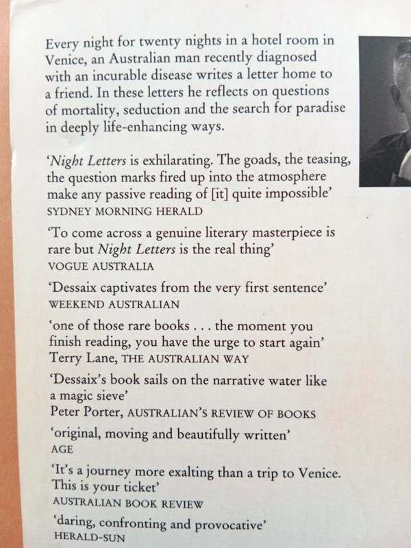 Night Letters, Robert Dessaix