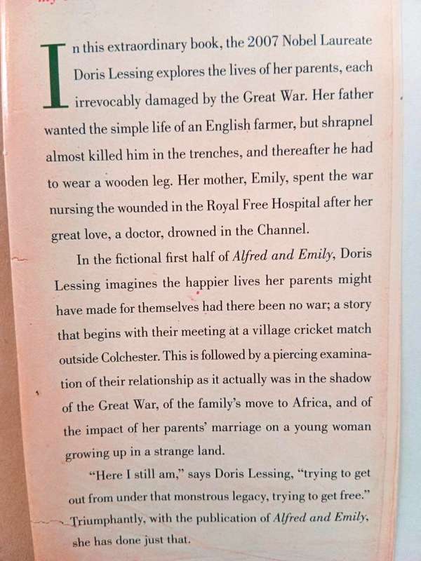 Alfred and Emily, Doris Lessing